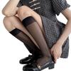 Transparente Wadensocken Samt-schwarze Socken Damen JK Frühling und Sommer dünne Drucksocken mittellang Herbststrümpfe
