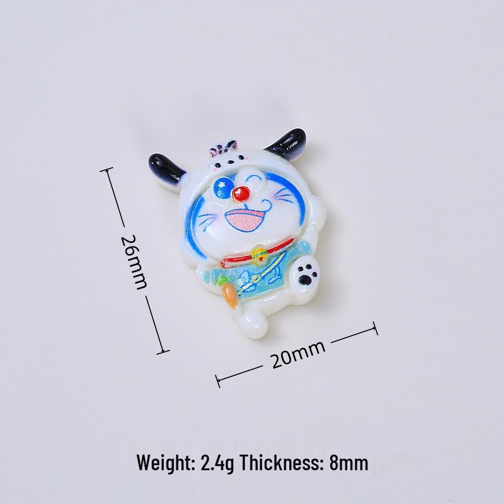 Cartoon Cat Resin Hair Clip DIY Ornament Kit