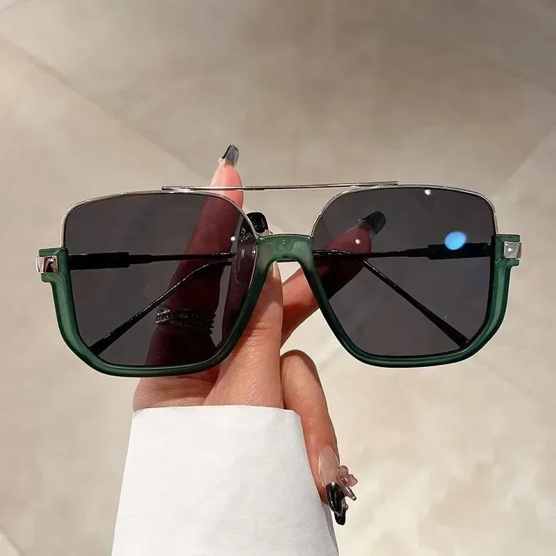 

Retro Extra Latest Large Square Shaped Sunglasses Stylish Men Women Shades Eyewear Trendy Style Glasses UV 400 Protection Sunglasses