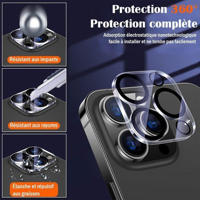 Coque de téléphone - WENZYLIQUOX - iPhone 16 Pro Max - Magnétique - Verre trempé - Protège-caméra