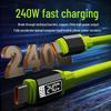 Double Type-C 240W Fast Charging Cable for Apple 15/16, Huawei, Xiaomi Laptops - 6A.