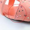Excellent HERMES Mule Oasis Suede leather sandals with jewels Orange series 37 Used