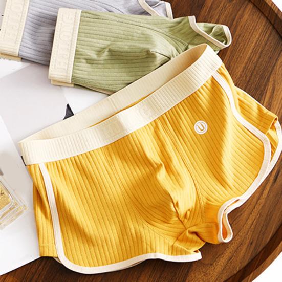 Men Boxer Underwear Mid-rise Tight Cut High Elasticity Shorts Briefs