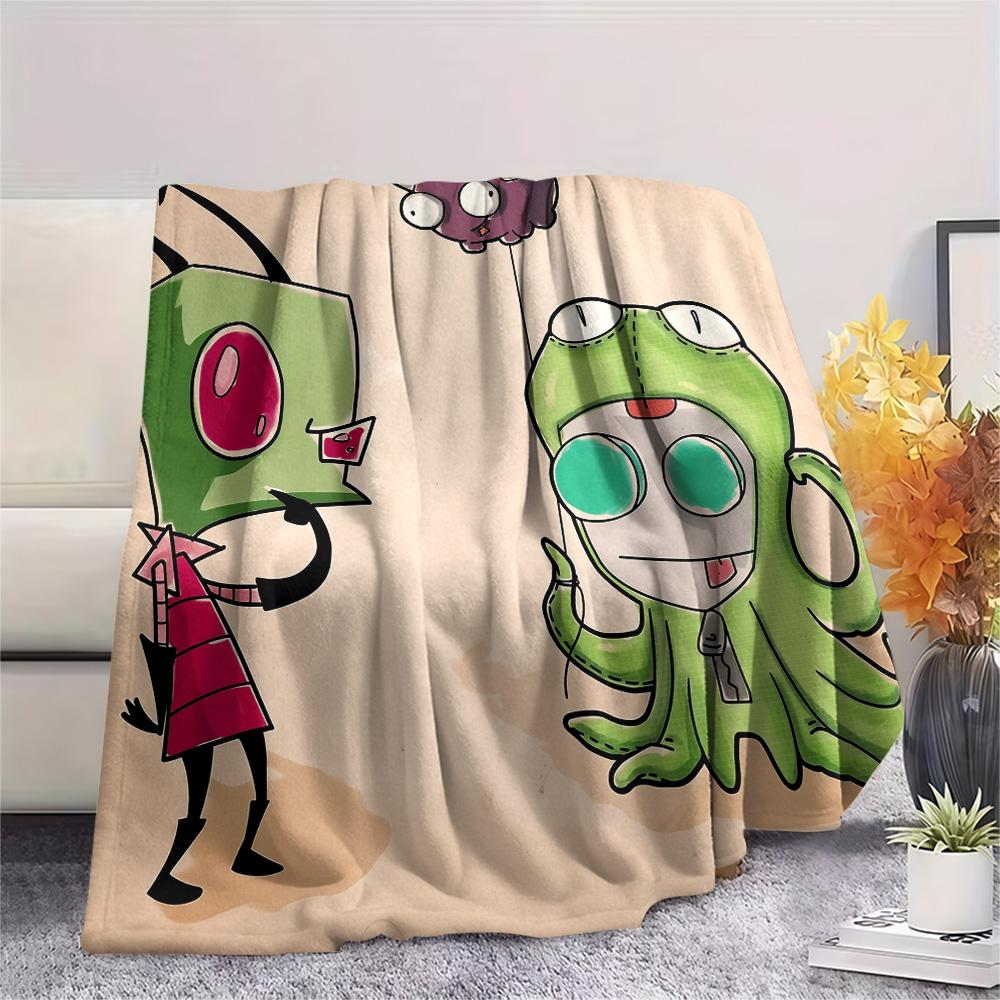 ZIM Print Flannel Blanket, High quality Comfortable for All Seasons, Home Decor, Warmth and Comfort