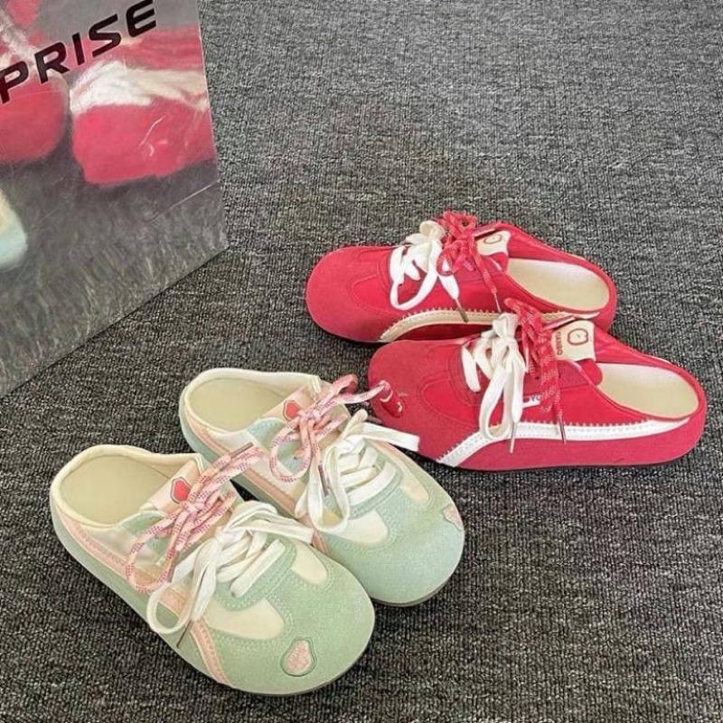 Versatile women's new summer one-pedal with skirt bag head half slippers women