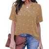 Sommer Kleidung V-ausschnitt Tops Elegante Büro Dame Flare Kurzarm Weißes Hemd Mode Dot Chiffon Bluse Frauen Blusas 24729