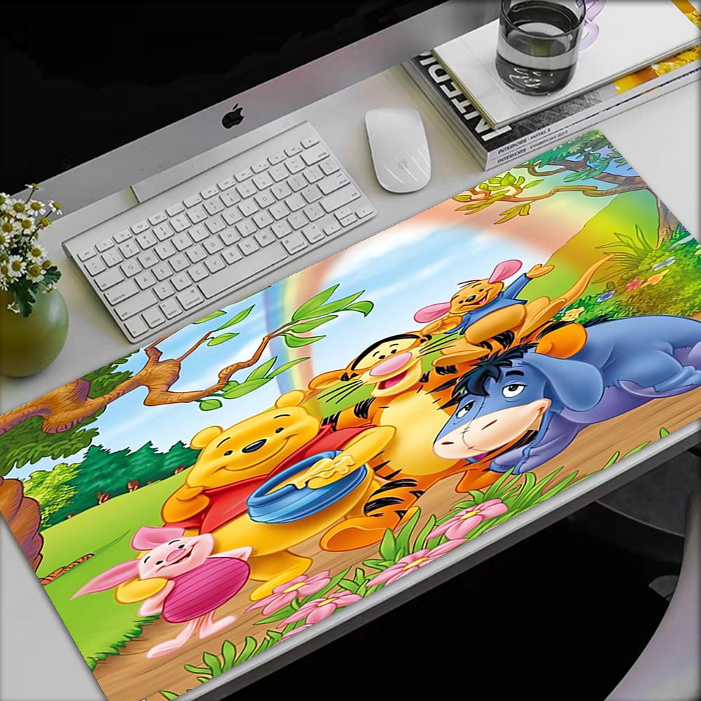 Winnie Theme Mouse Pad, Non Slip Rubber Base, Multifunctional Office & Home Decor, Perfect for Workspace Personalization.