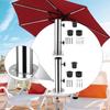 Patio Umbrella Stand Base Pole Holder Easy to Install Deck Umbrella Mount Holder Bracket for Outside Lawn Balcony Yard Garden