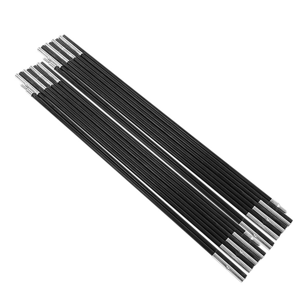 4.9M Fiberglass Camping Tent Pole Bars Outdoor Support Rods Awning Frames Kit