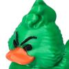 Green Christmas Duck Figurine Collectible Mini Duck Ornament Xmas Centerpiece Duck Figure for Holiday Tables Shelves Decoration
