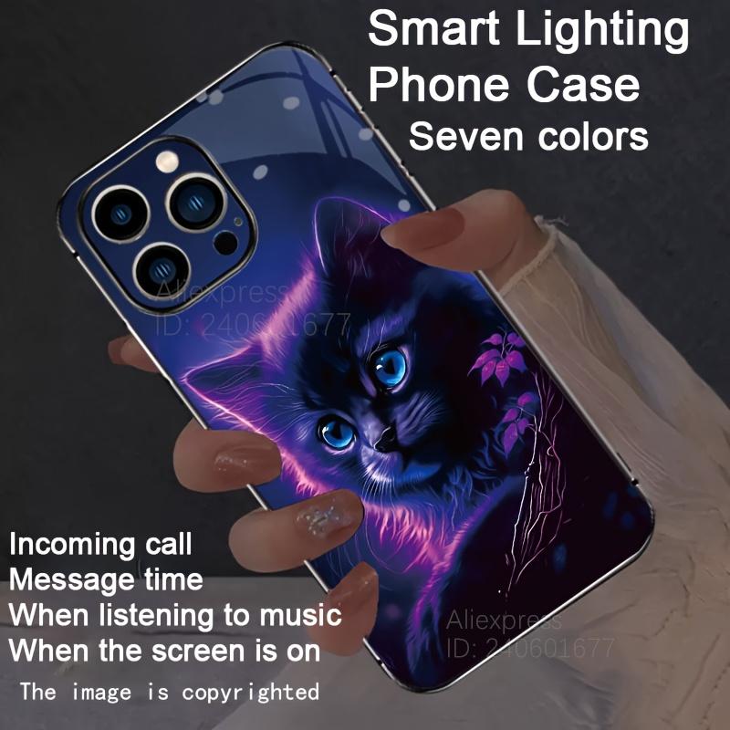 

Светящийся в темноте чехол для телефона с животным дизайном для iPhone 16 Pro Max 16E 15 14 13 12 11 XS X XR 7 8 Plus SE2 16 Светящаяся крышка iPhone 13