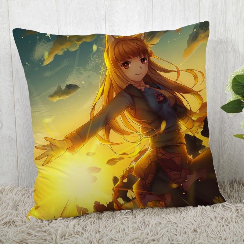 Spice And Wolf Pillow Cover Customize Pillow Case Modern Home Decorative Pillowcase For Living Room 45X45Cm A19.12.13