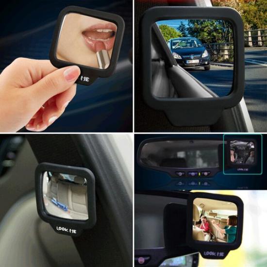 Adjustable Blind Spot Mirror Stick Wide Angle Car Rv Truck Van Side View Convex
