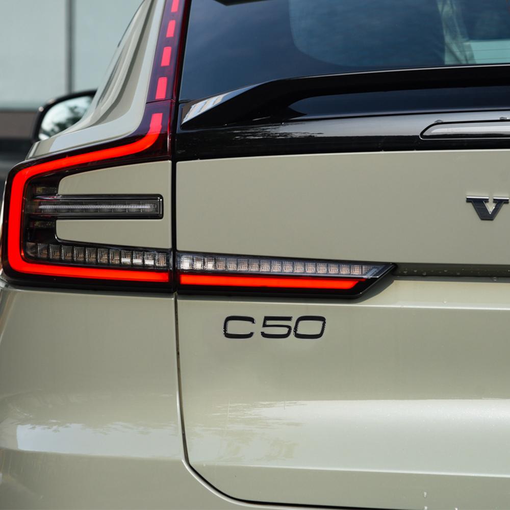 AABJE1 For VOLVO Rdesign C30 C50 C40 AWD D5 Accessories ABS Car Rear Trunk Emblem Auto Door Tail Mark Badge Decals Sticker Center Cover