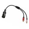 2RCA Male to 3Pin Female Sound Unbalanced Cable 3Pin to Double 2RCA Male Splitter Patching Cord Microphone Cable