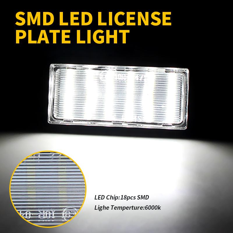 2PCS 12V 6000K Super Brght LED License Plate Light For Hyundai Coupe GK 2002-2009 tiburon coupes III F/L2 2001-2008
