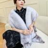 Whole Fox Scarf, Real Fur, Men's and Women's Fur Collar, Warm Scarf, Big Shawl, Real Fox Fur Collar, New Model.