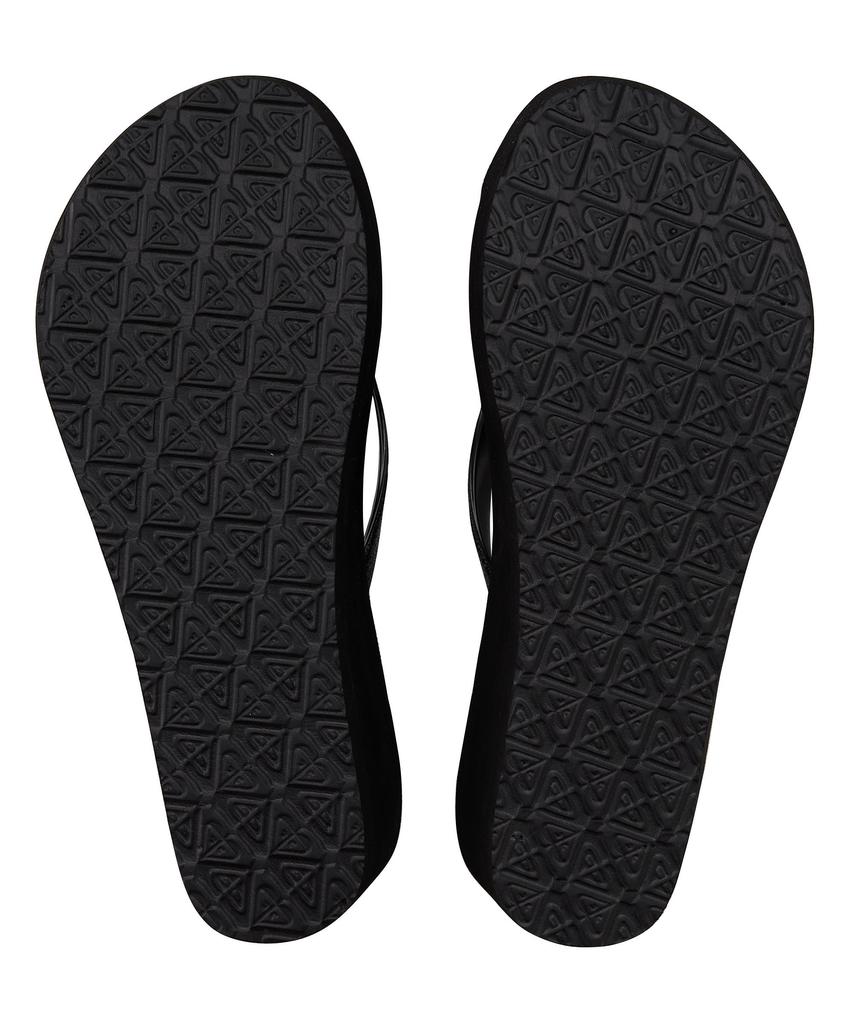 (Roxy) HORIZON Glitter Strap Wedge Sandals BLK M