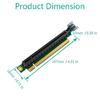 PCIE3.0 X16 to X16 90 Degree Adapters Risers Card PCIExpress for Small 1U Computer Servers Special Chassises