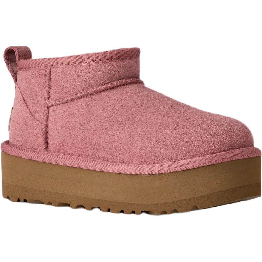 UGG CLASSIC ULTRA MINI Suede Kids' Snow Boots Pink Kids' 1157791K-PDW
