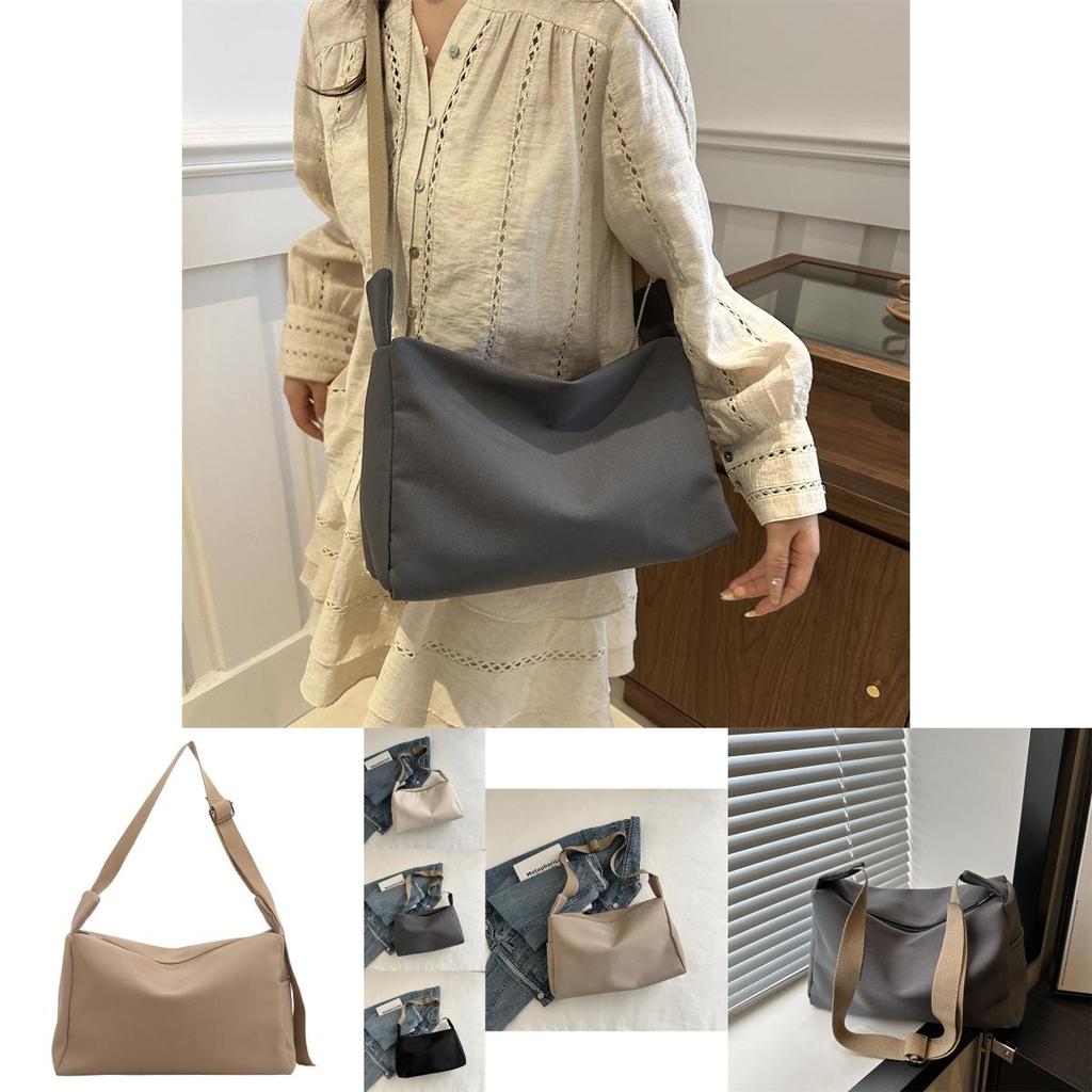 Large Capacity Solid Color Summer Women's Fashion Minimalist Commuter Tote Bag