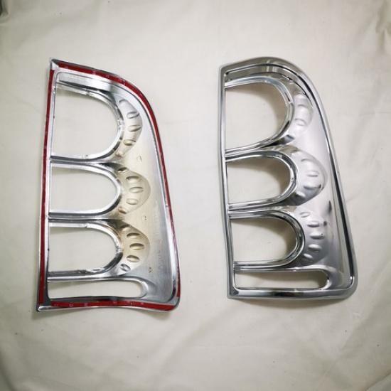 Chrome Rear Light Lamp Taillight Cover Trim For 2005-2011 Toyota Hilux Vigo 2pcs