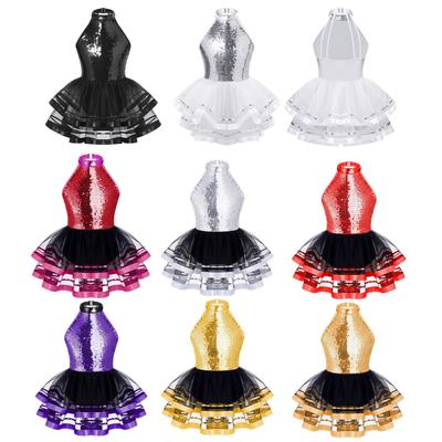 Mädchen Kinder Ballett Tutu Kleid Modern Jazz Dance Outfit Bühnenkostüm Tanzbekleidung