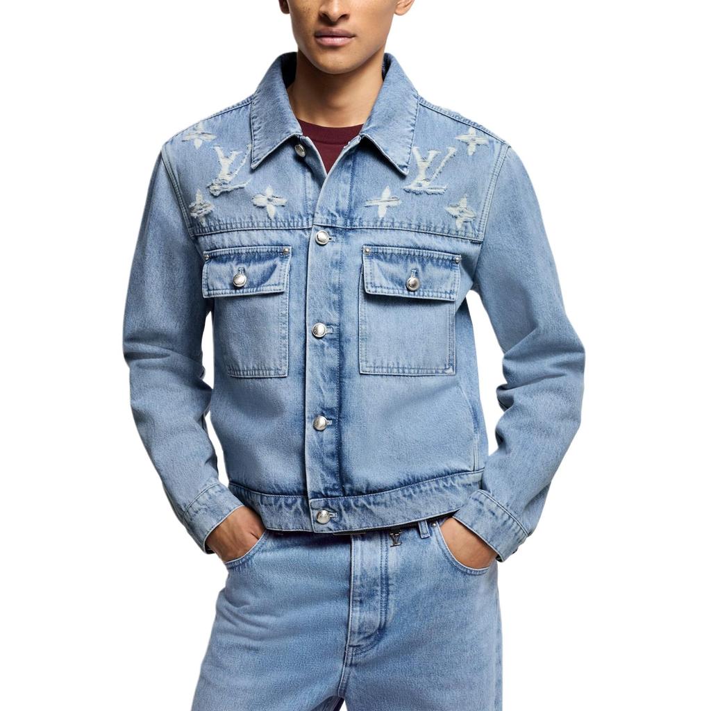 LOUIS VUITTON Denim Trucker Jacket 1AGING