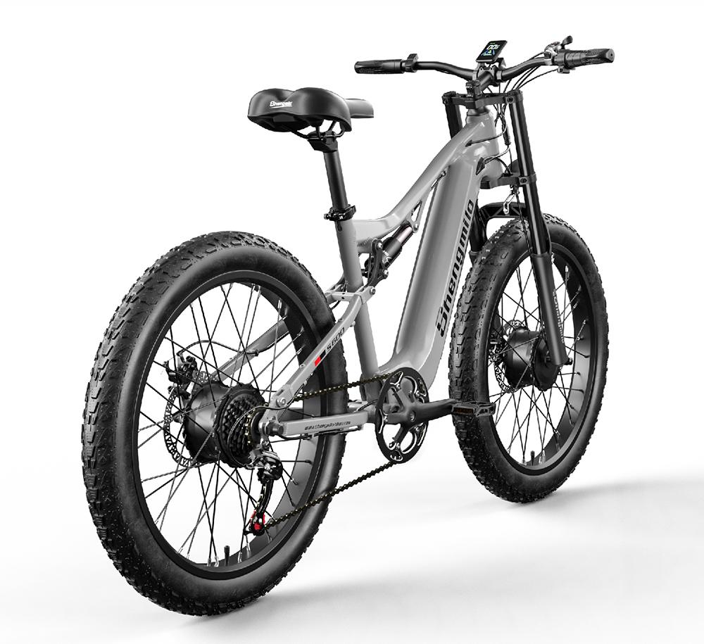 Shengmilo S600 2000W Fat Tire Electric Bike for Adults, 7-Speed Gears, Hydraulic Brakes, Samsung Battery, All-Terrain E-Bike