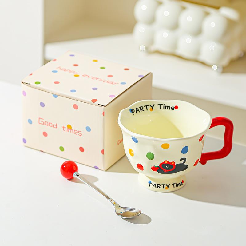 Creative Fashion Ceramic Mug Office Gift Home Cup Coffee Cup Water Cup Breakfast Cup Happy Birthday