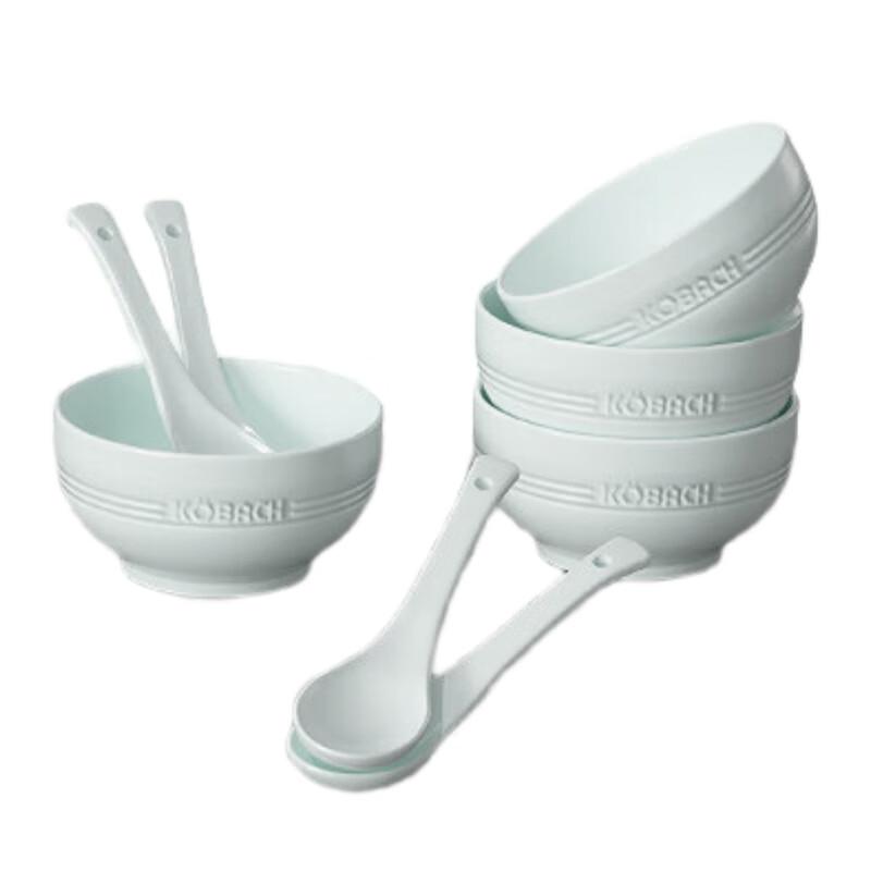 KOBACH Celadon Ceramic 8-Piece Dinnerware Set