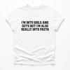 Funny Pasta Shirt | I’m Into Girls and Guys But Really Into Pasta T-Shirt Unisex | Foodie Humor Tee | Bisexual Pride Gift