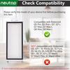 Neutop Replacement Filters Compatible with Roborock Q5 Pro/Pro+, Q7, Q7+, Q7 Max/Max+, Q8 Max/Max+, Robot Vacuum and Mops, 8-Pack.