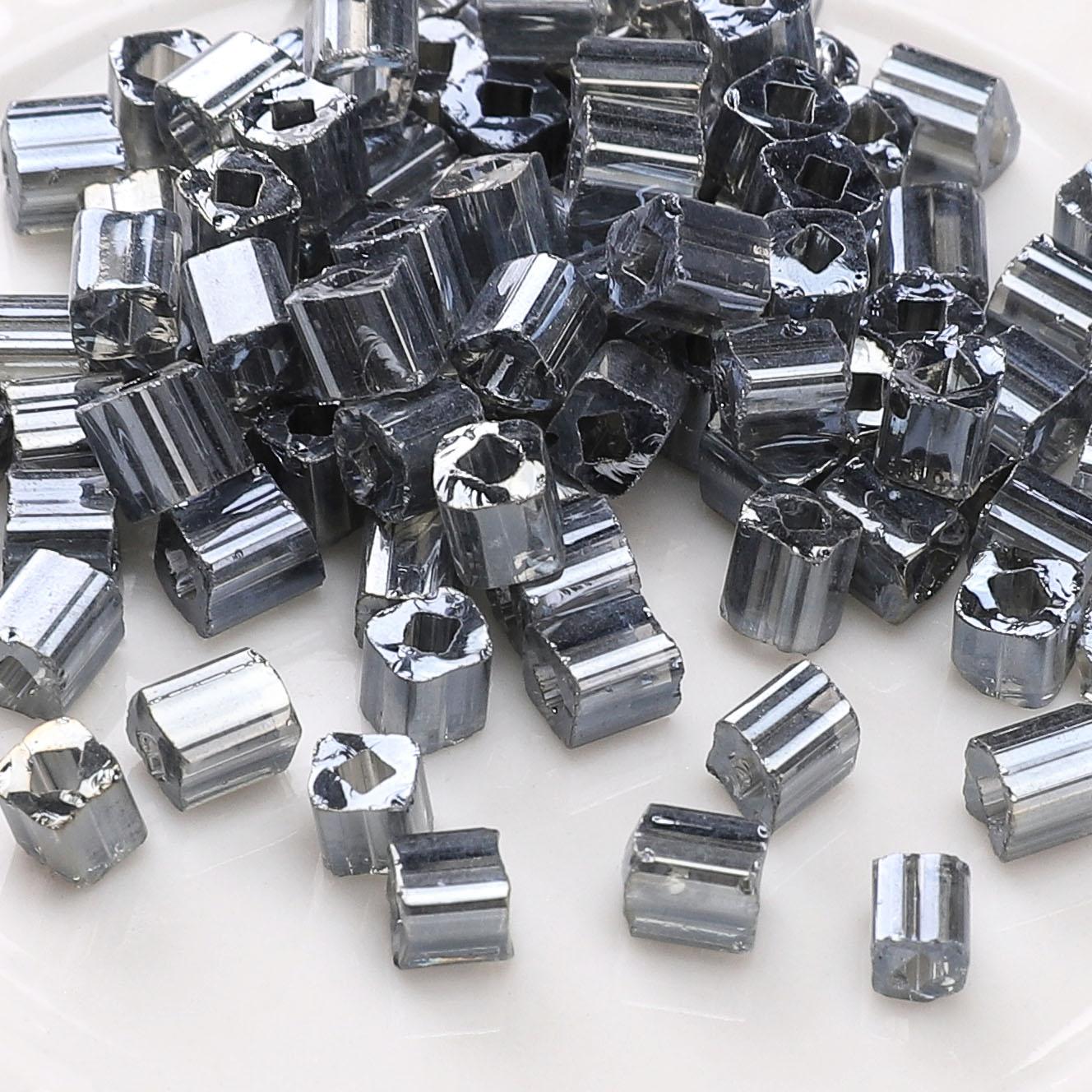 

Высококачественные темно-черные хрустальные чешские стеклянные бусины, россыпные бисерные бусины для изготовления серег, браслетов, DIY ювелирных изделий, аксессуары для рукоделия 4mm 110pcs серый/синий