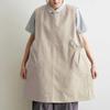 Retro Vest Enlarged Size Men Women Chef Work Apron Home Kitchen Anti Fouling Apron Pocket Back Button Cover Catering Shop Cafes