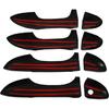 8Pcs Carbon Fiber Car Door Handle Cover Trim For Toyota Corolla Altis 2014-2018