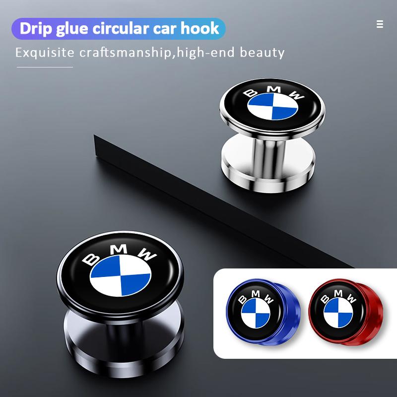 Auto Mini Rund Aufbewahrung Selbstklebend Schlüsselanhänger Kleiner Haken Zubehör Für BMW 5er G30 G31 G32 G38 2021 2020 2019 2018 E46 E91