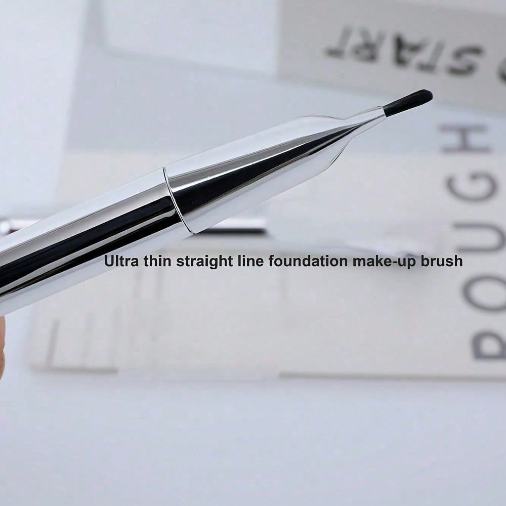 1pcs Flat-Head Foundation Make-Up Brush, Lightweight, Seamless, And Powder-Absorbing, Suitable For Both Concealer And Facial Mask Makeup Brushing
