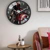 Marvel Captain America Iron Man Spider-Man Muster Wanduhr für Kinderzimmer Dekoration