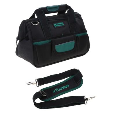 Multi Functional Tool Bag with Thickened Oxford Cloth Waterproof Wide Opening Mouth Tools Storage Bag for Electricians