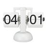 Flip Clock Large Number Battery Powered 304 Stainless Steel Tabletop Retro Flip Clock for Home Office 24 Hours