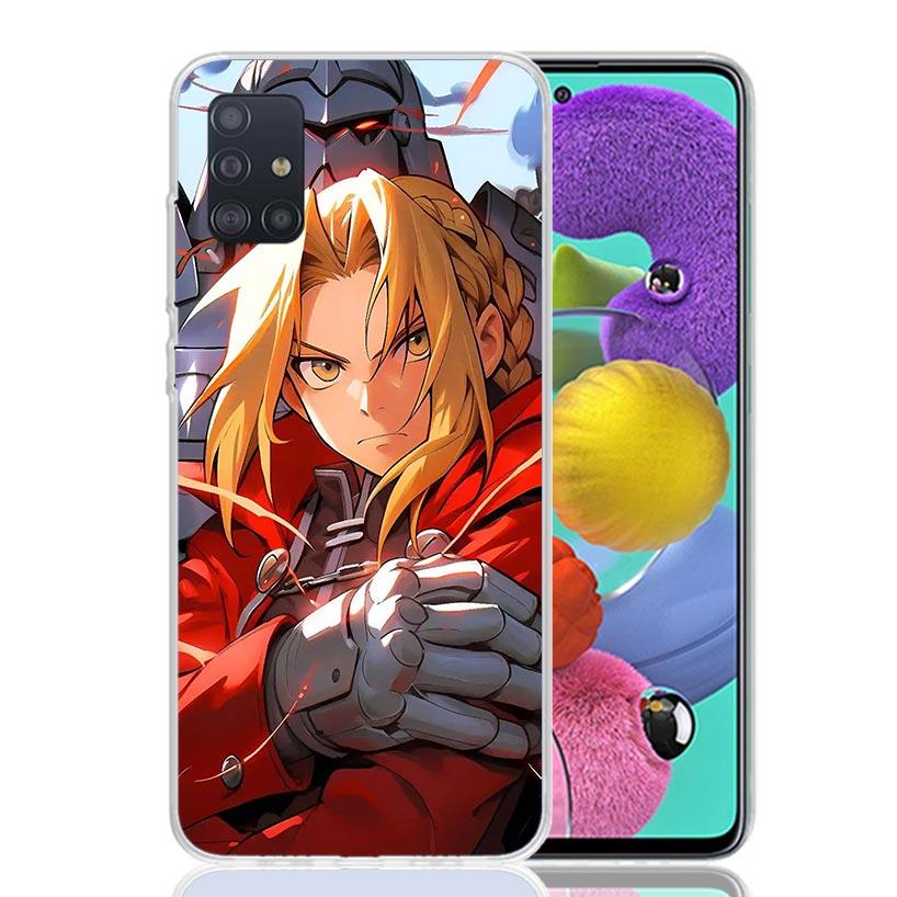 Anime F-ullmetal A-Alchemist Phone Case For Samsung Galaxy A52 A32 A22 A12 A02S A50S A30S A51 A31 AA71 Note 20 Ultra 10 S10 Plus