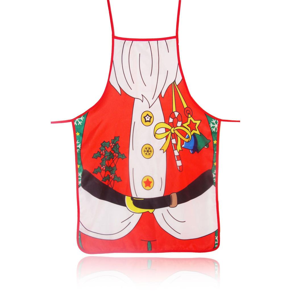 Festive Christmas Apron With Beautiful Snowman Design For Holiday Party Decor