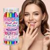 Dual-ended Nail Art Pen Set: Create Intricate Designs and Festive Looks with Ease. A Compact and Portable Beauty Tool