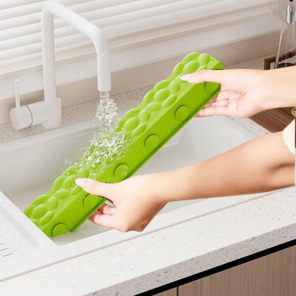 Plum Blossom Sink Backsplash Sink Water Barrier Strip Washbasin Partition Kitchen Splash Guard