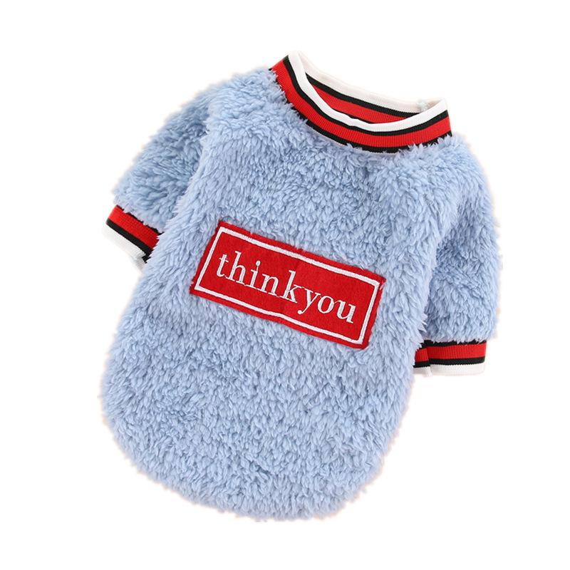 Autumn and Winter New Warm Two-legged Dog Pet Products Cat Clothes Small Medium and Large Dog Teddy Velvet Clothing