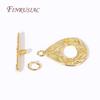 18K Gold Plated Brass Droplet Toggle Clasps For Necklace/Bracelet Making,Trendy DIY Jewelry Supplies Bracelet Necklace OT Clasps