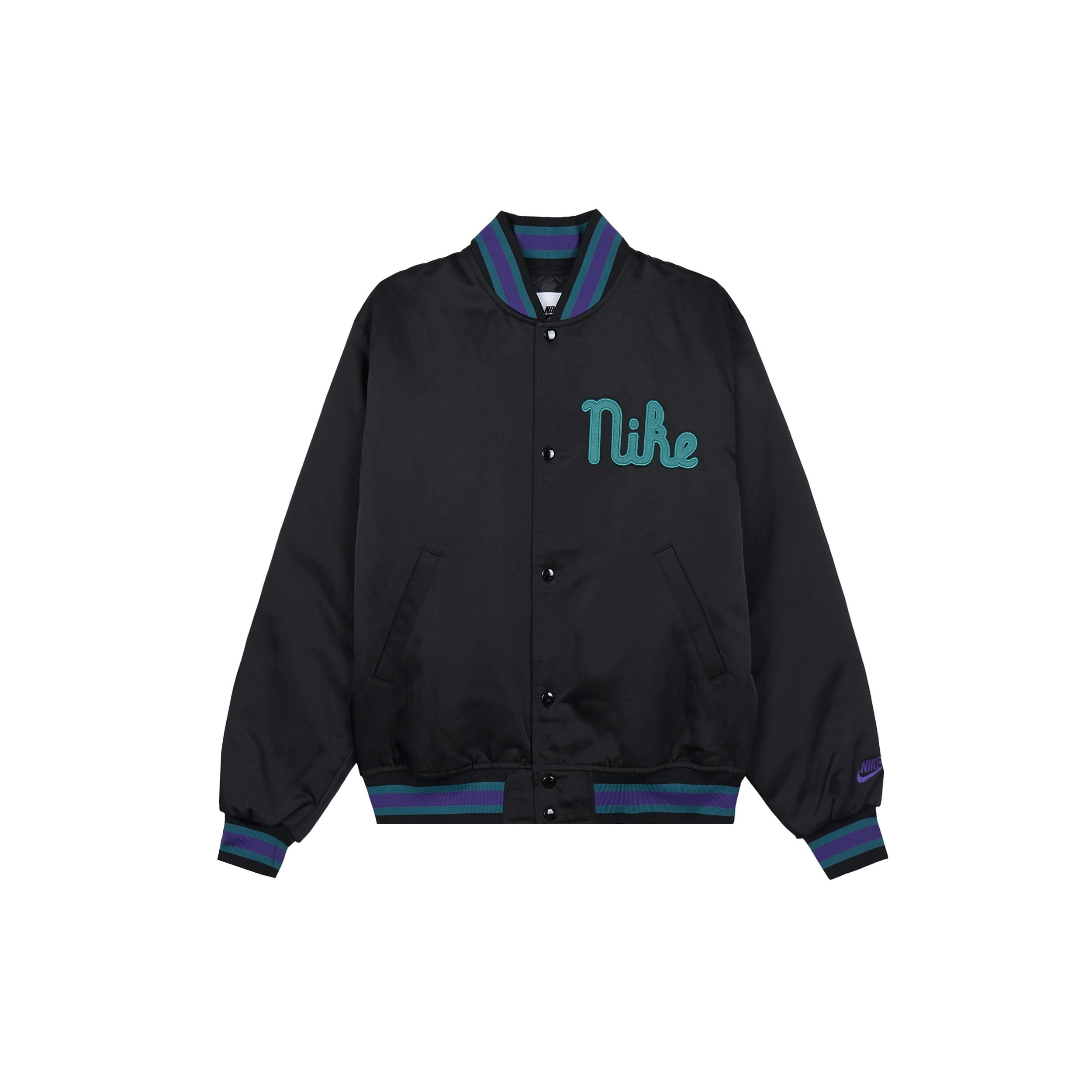Nike Dugout Loose Satin Jacket  Black  Men s FQ7970-010 M
