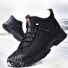 Winter-Baumwollschuhe für Herren mit Plüsch-Warm-Schneestiefeln, High-Top, bequem, rutschfest, abriebfest, Outdoor-Freizeitschuhe