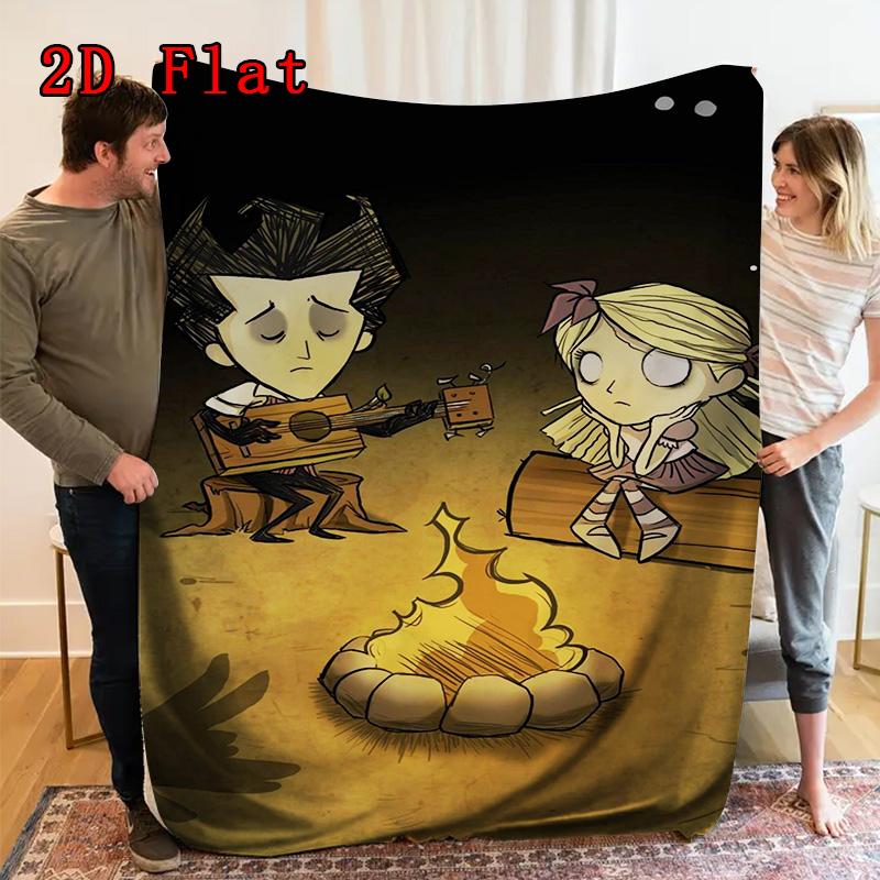 Don't Starve 2D Flat Pattern Flannel Blanket High Quality All Seasons Warmth and Comfort Perfect for Christmas Gifts.PMT0914008